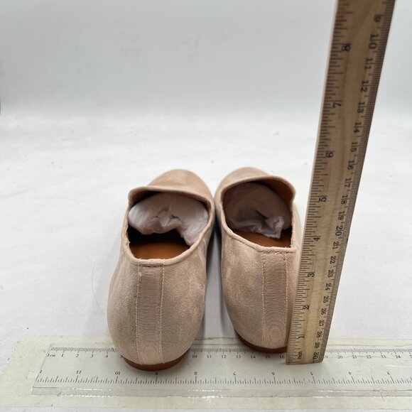 FYS Beige Comfortable Slip On Loafers Round Toe Ballet Flats Walking Casual Shoe - Picture 5 of 8